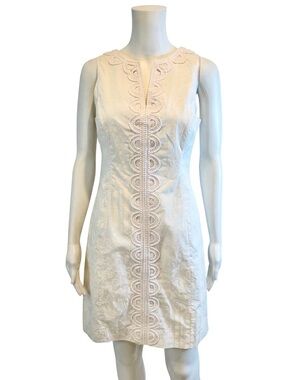 Lilly Pulitzer White Sleeveless Cotton Dress- size 2